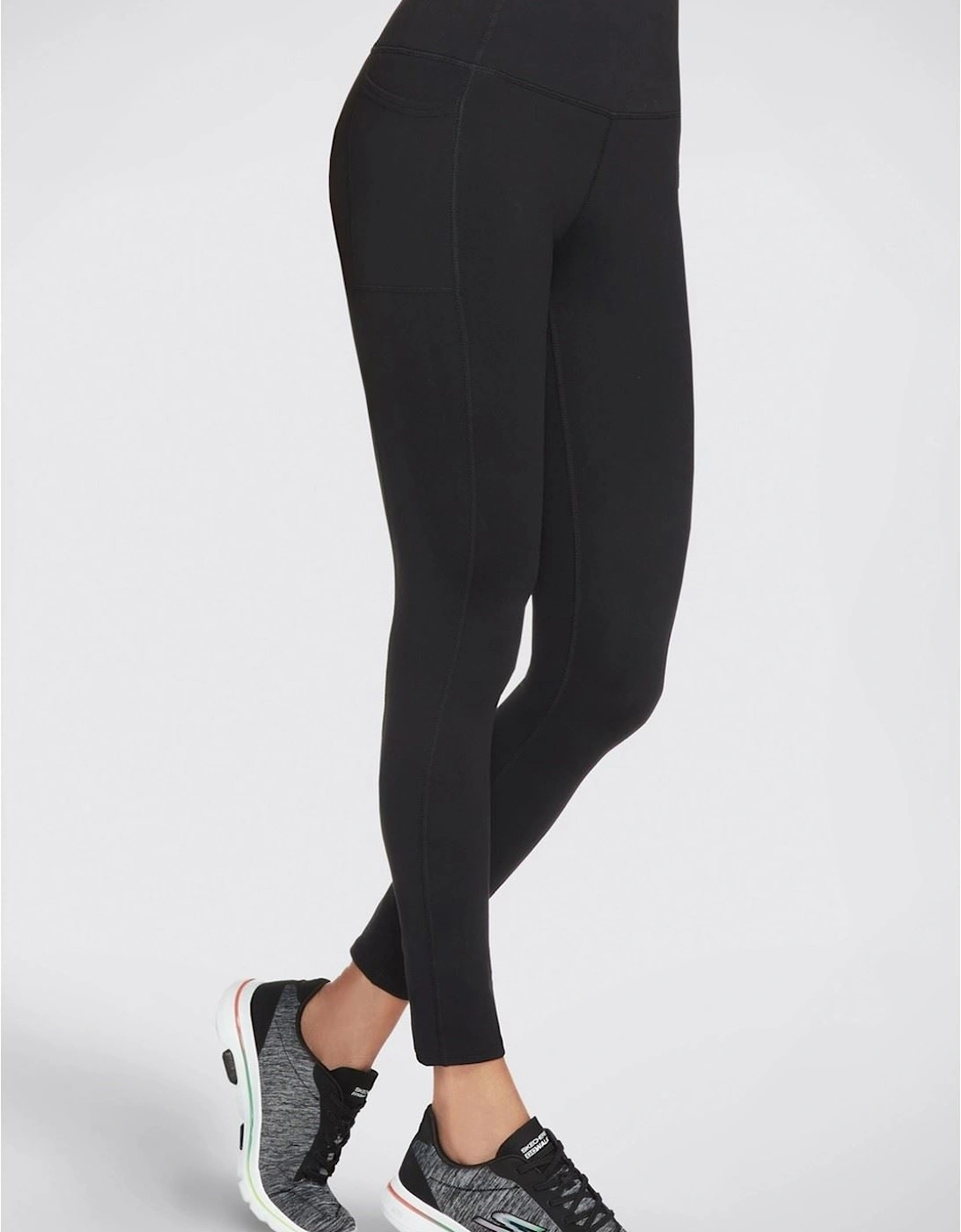 Skechers GOWALK FL HW Legging Nylon Women's Black Sports Leggings