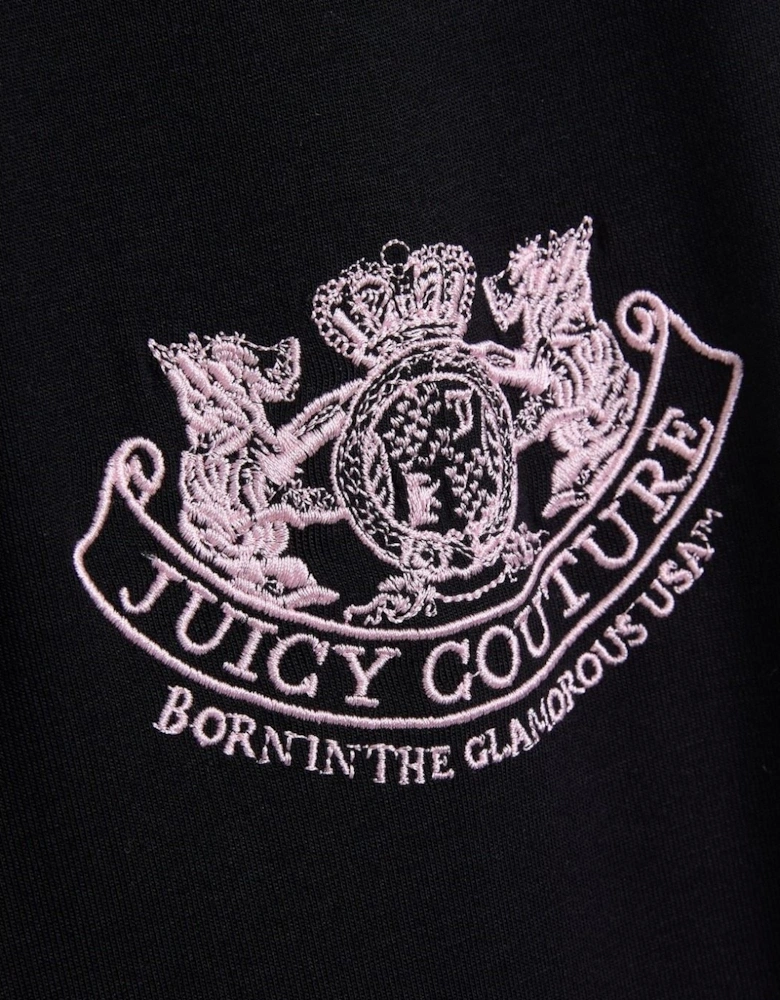 Juicy Couture Crest PJ Set Women's Black Pyjama Sets