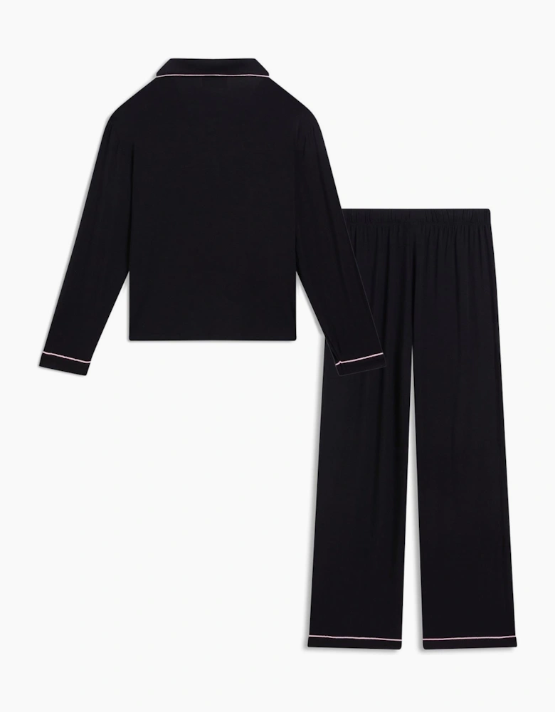 Juicy Couture Crest PJ Set Women's Black Pyjama Sets