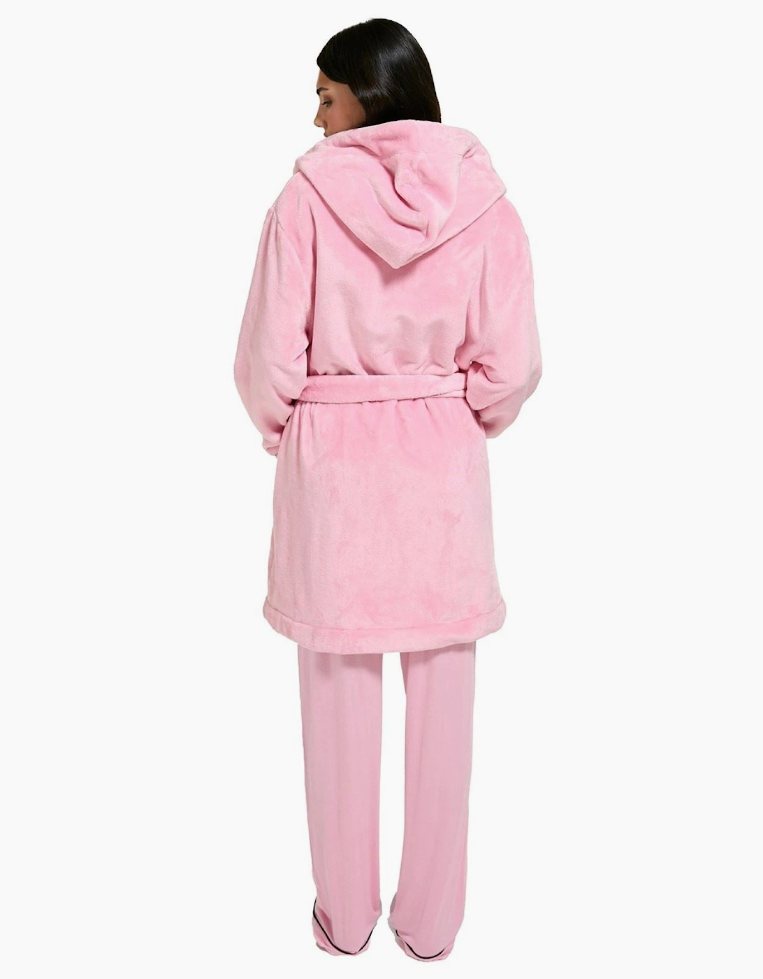 Juicy Couture Crest Robe Polyester Women's Pink Loungewear Robe