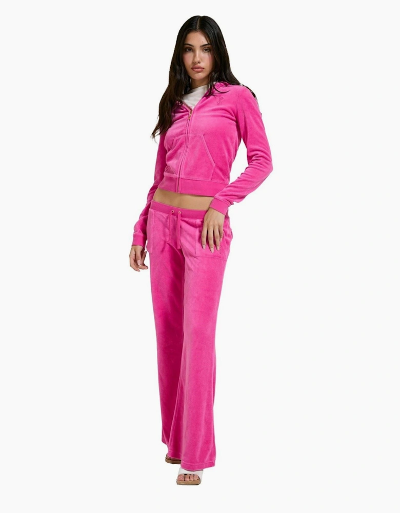 Juicy Couture Washed Robyn Hoodie Women's Pink Hooded Sweatshirt