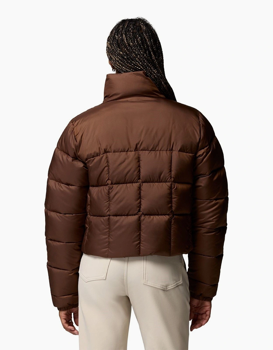 Columbia Puffect III Cropped Jacket Women's Brown Puffer Jackets