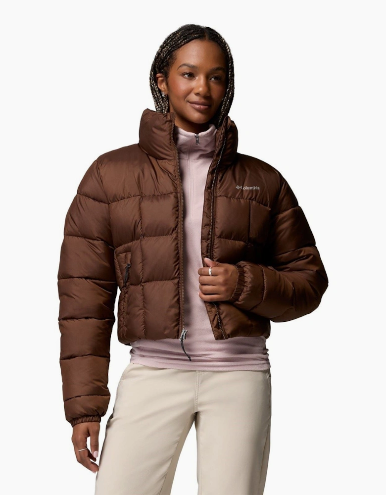 Columbia Puffect III Cropped Jacket Women's Brown Puffer Jackets