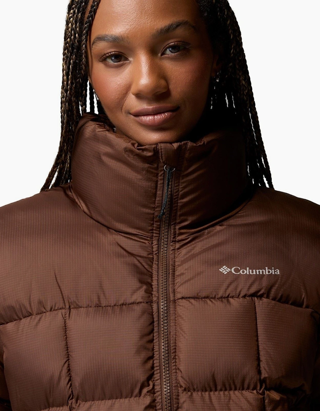 Columbia Puffect III Cropped Jacket Women's Brown Puffer Jackets