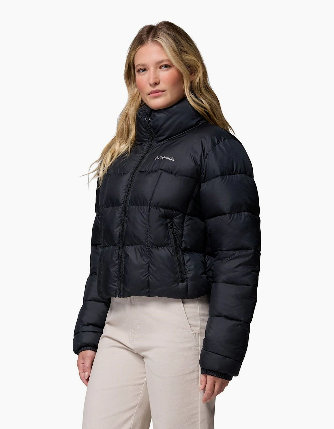 Columbia Puffect III Cropped Jacket Women's Black Puffer Jackets