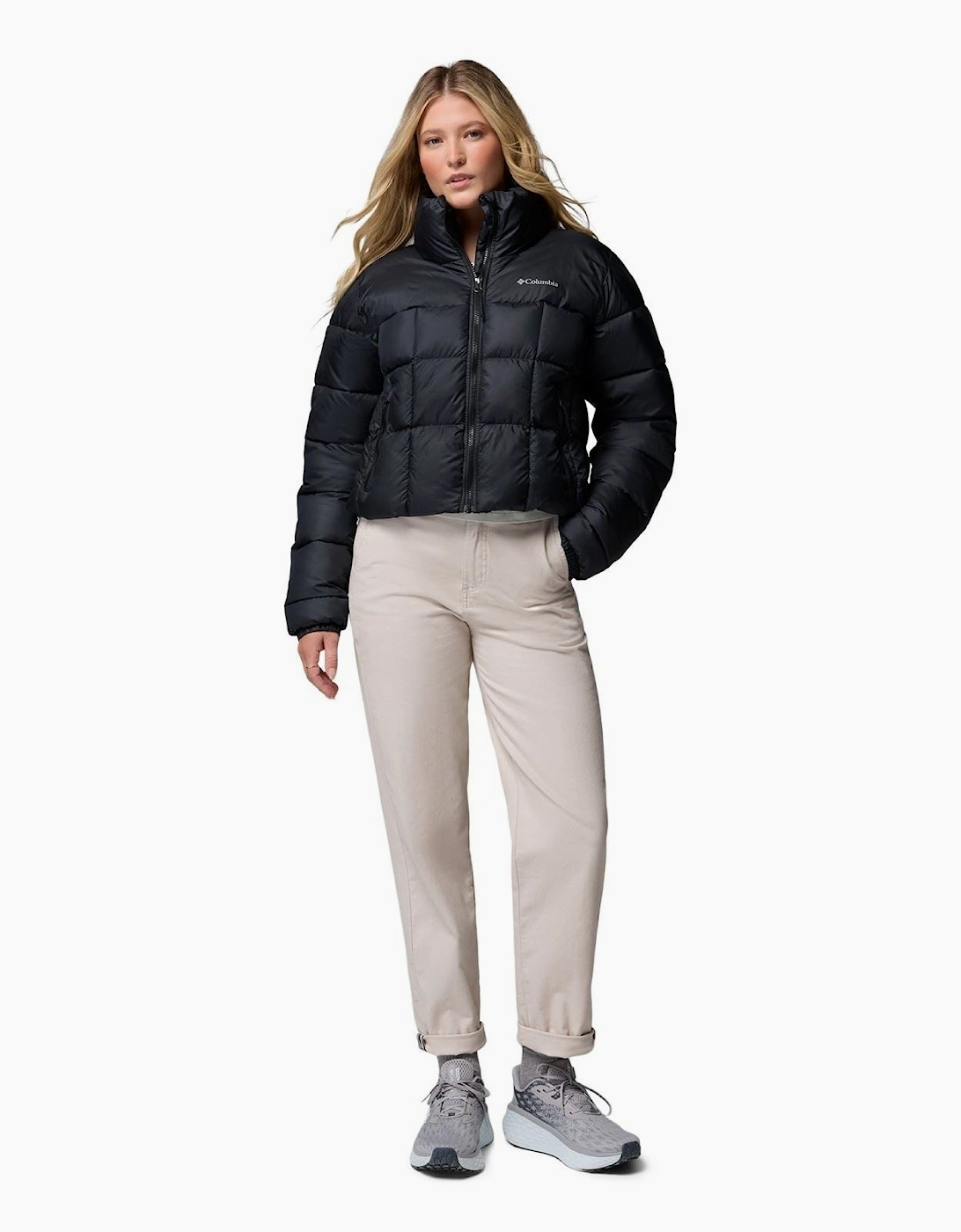 Columbia Puffect III Cropped Jacket Women's Black Puffer Jackets