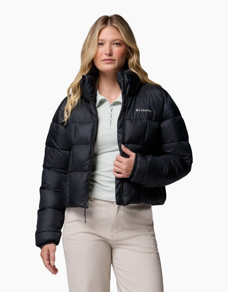 Columbia Puffect III Cropped Jacket Women's Black Puffer Jackets