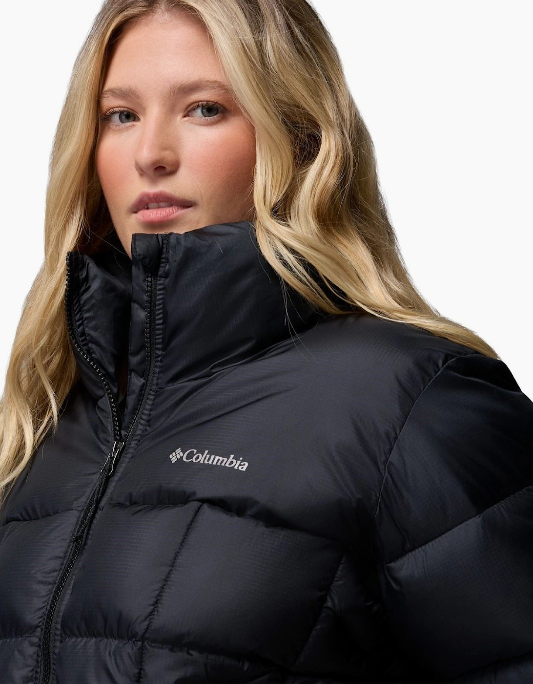 Columbia Puffect III Cropped Jacket Women's Black Puffer Jackets