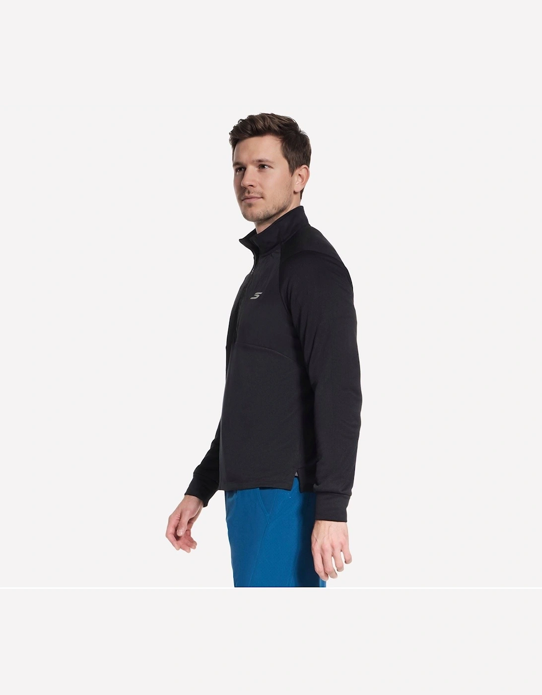 Skechers GODRI All Day Thermal 1/2 Zip Men's Black Jacket