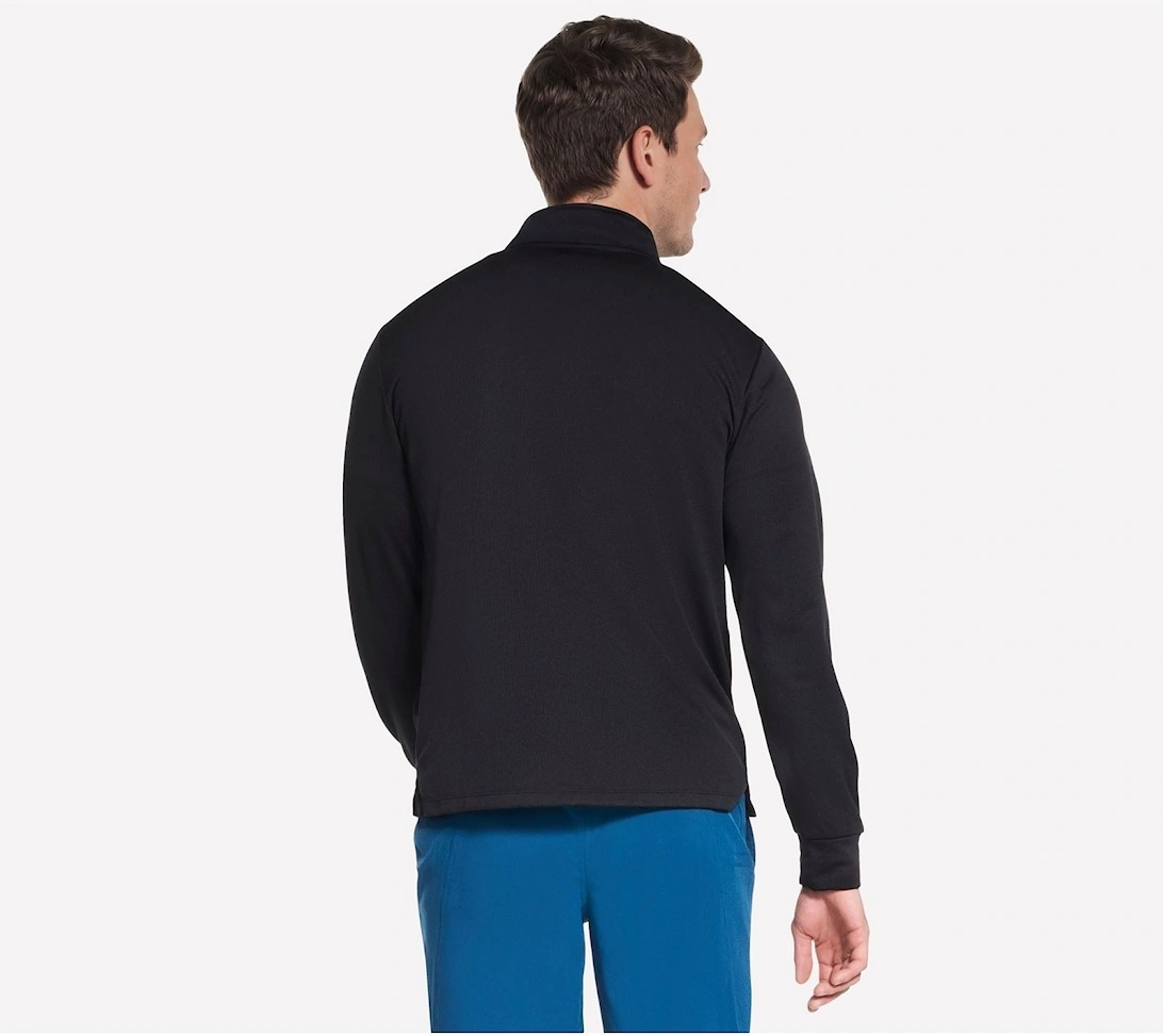 Skechers GODRI All Day Thermal 1/2 Zip Men's Black Jacket