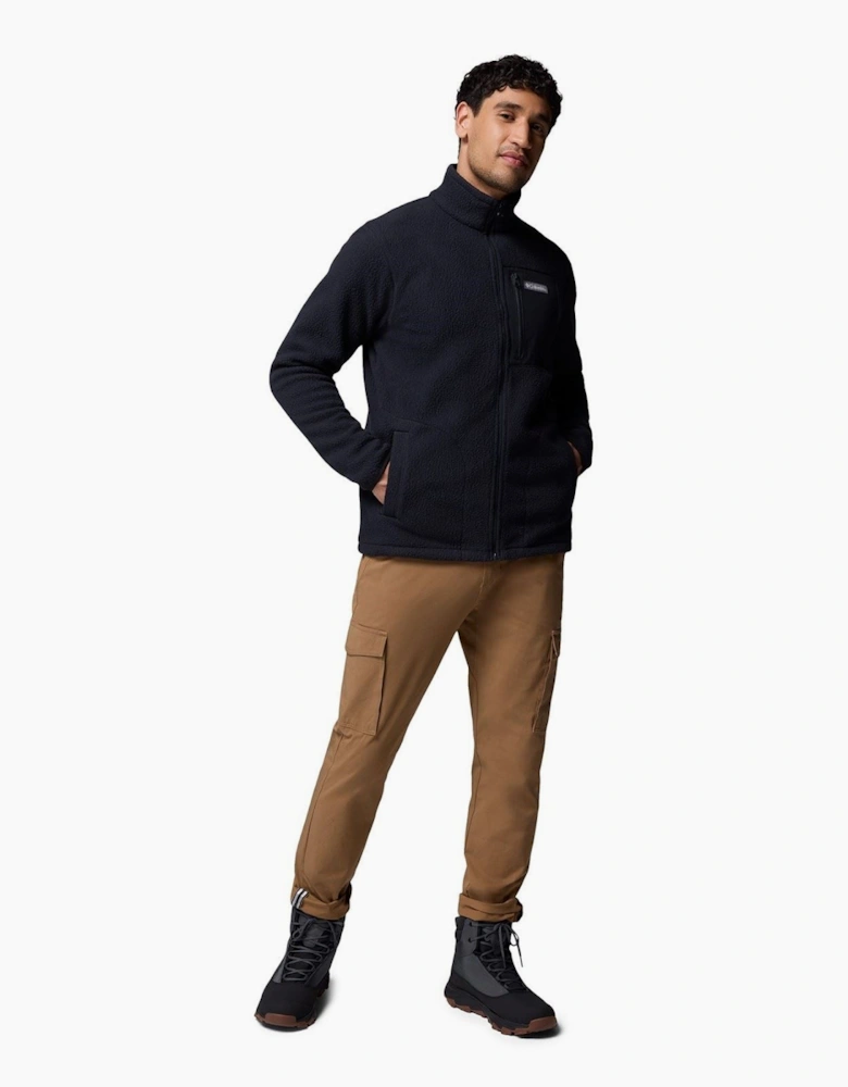 Columbia Jasper Ridge Pebbled Full Zip Fleece Men's Black Fleece Jacket