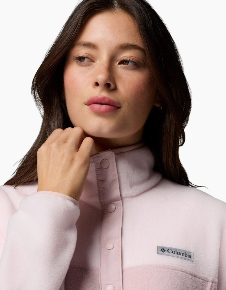 Columbia Benton Springs 1/2 Snap Pull Over II Polyester Women's Pink Fleece Pullover