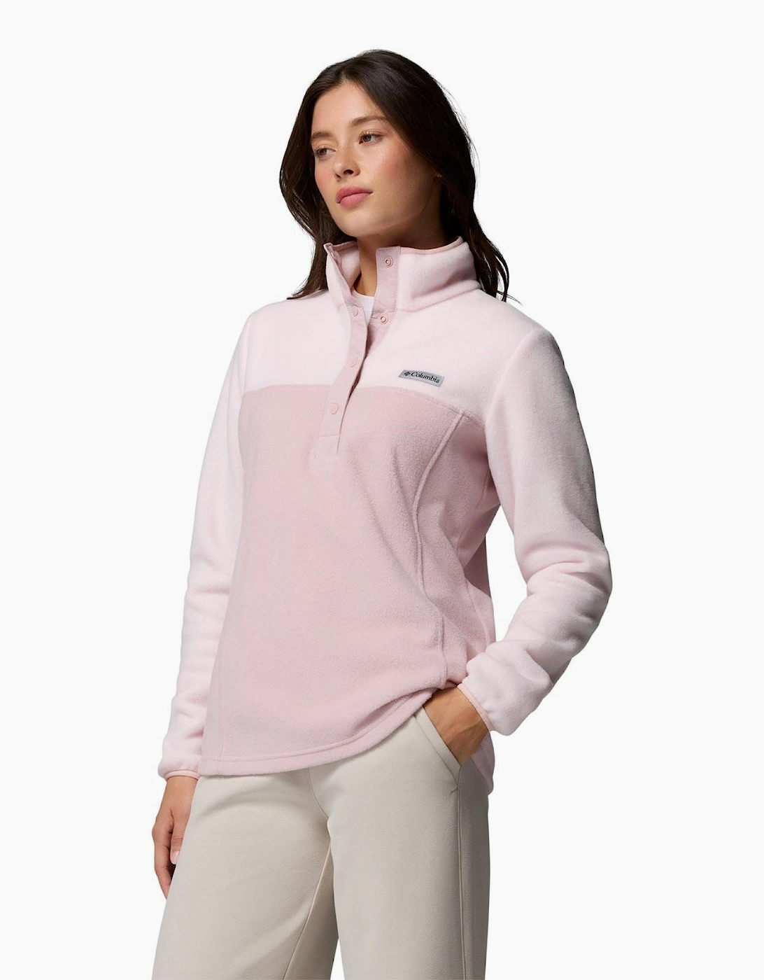 Columbia Benton Springs 1/2 Snap Pull Over II Polyester Women's Pink Fleece Pullover