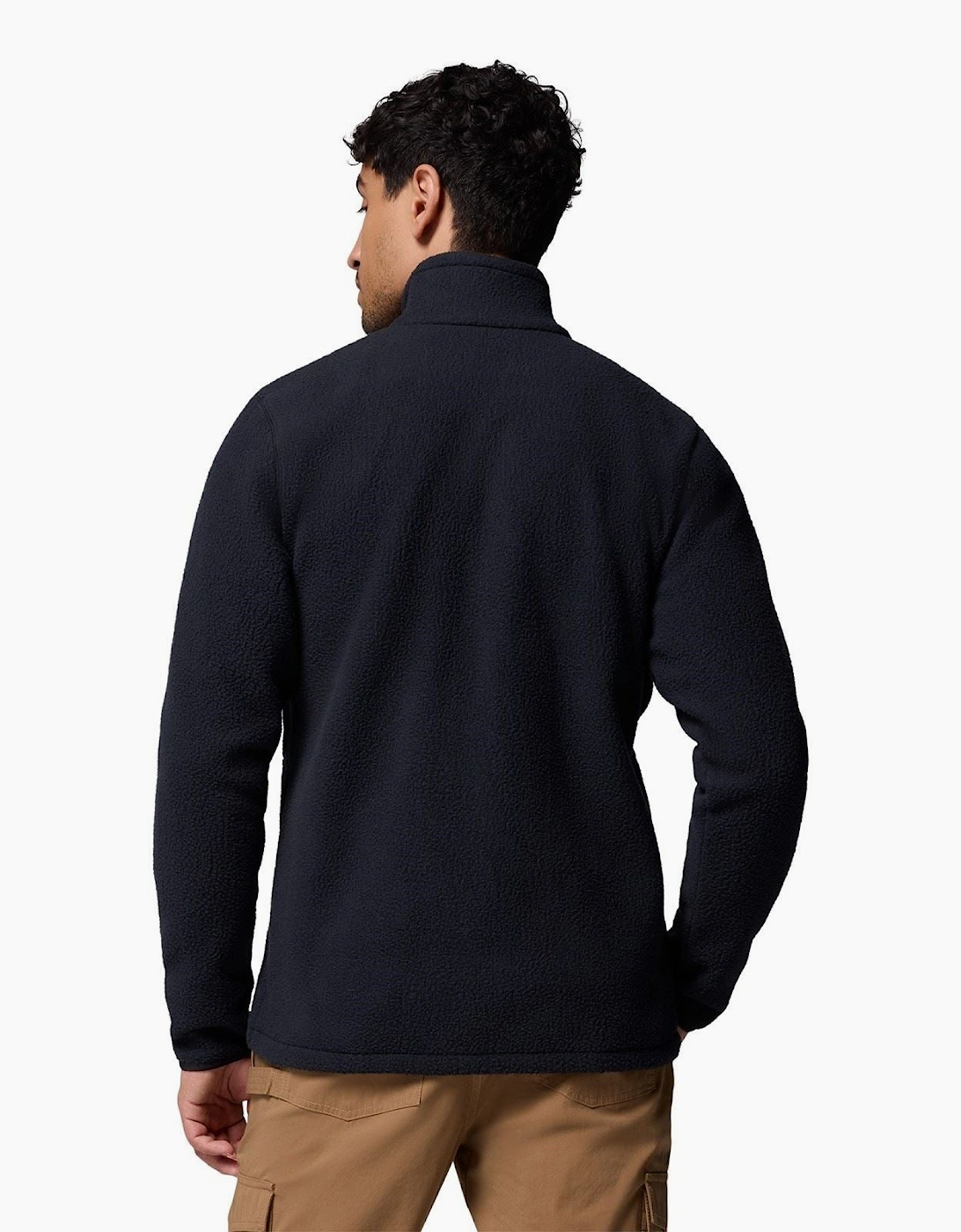 Columbia Jasper Ridge Pebbled Full Zip Fleece Men's Black Fleece Jacket