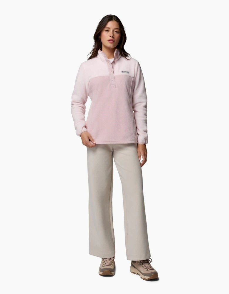 Columbia Benton Springs 1/2 Snap Pull Over II Polyester Women's Pink Fleece Pullover