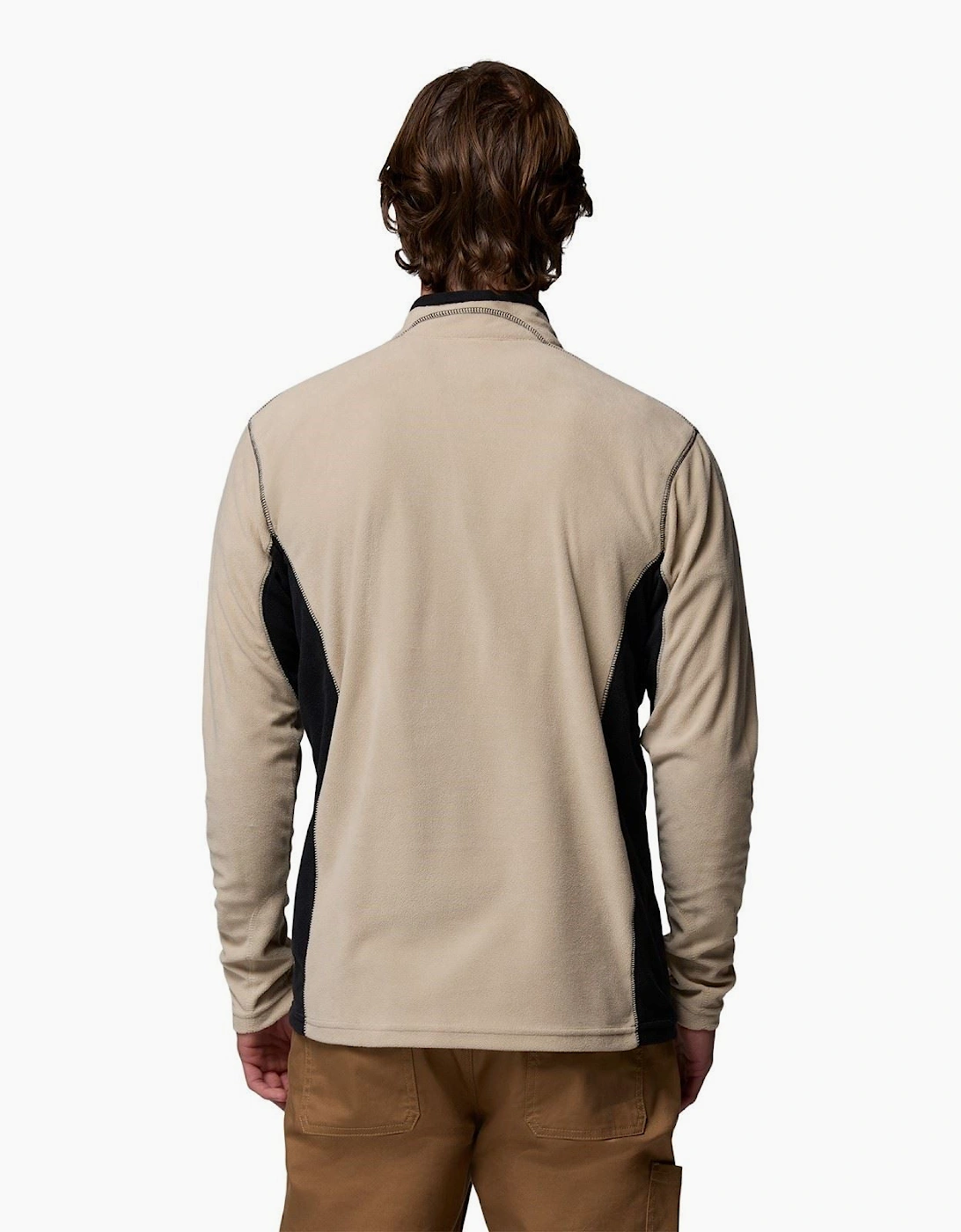 Columbia Klamath Range II Half Zip Polyester Men's Beige Fleece Pullover