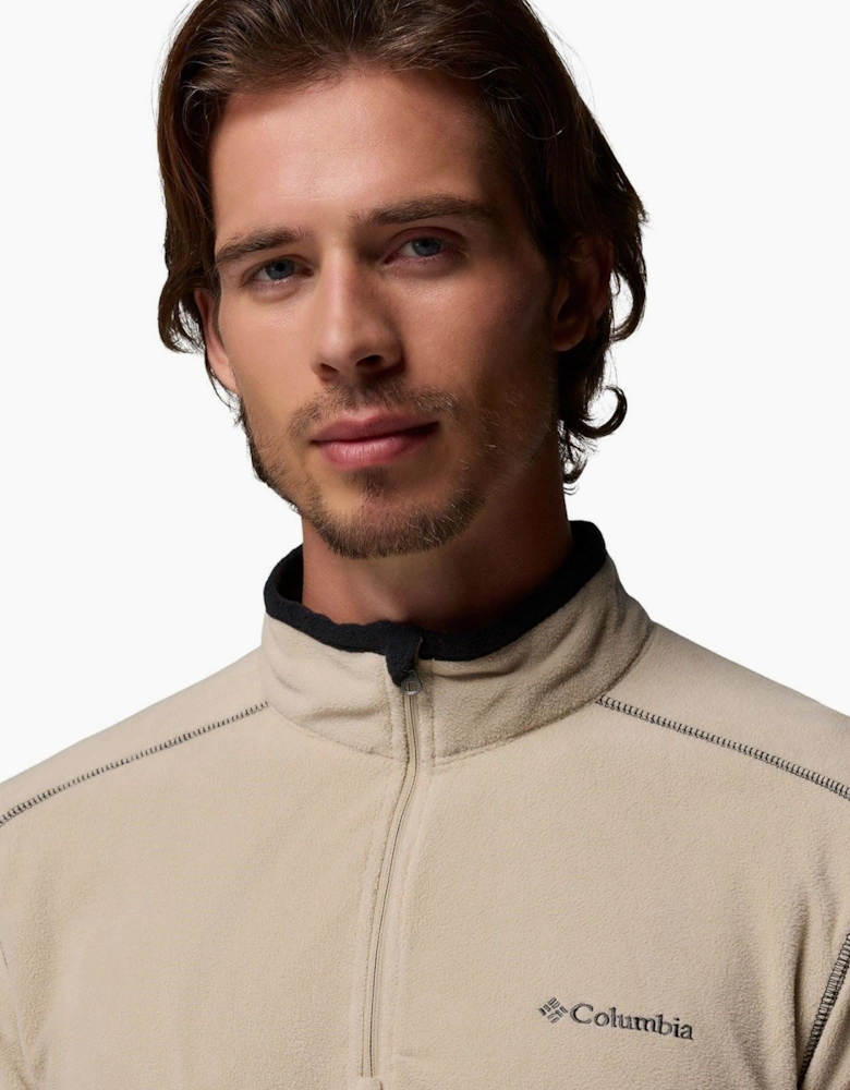 Columbia Klamath Range II Half Zip Polyester Men's Beige Fleece Pullover