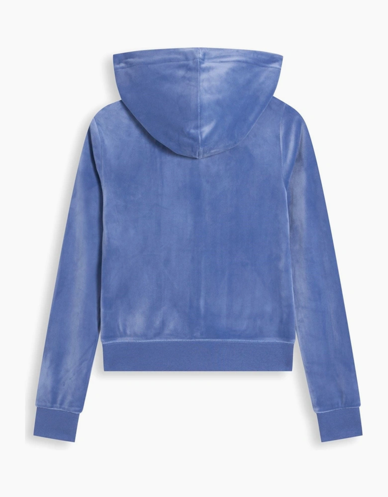 Juicy Couture Robertson Classic Jacket Polyester Women's Grey Hooded Sweatshirt