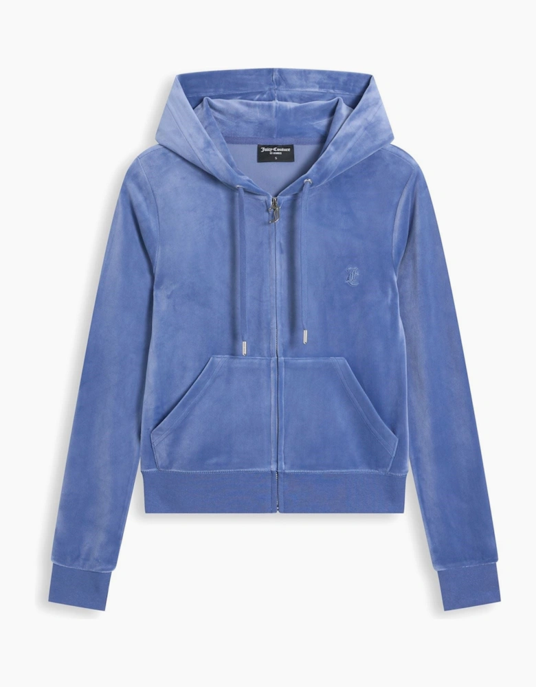 Juicy Couture Robertson Classic Jacket Polyester Women's Grey Hooded Sweatshirt