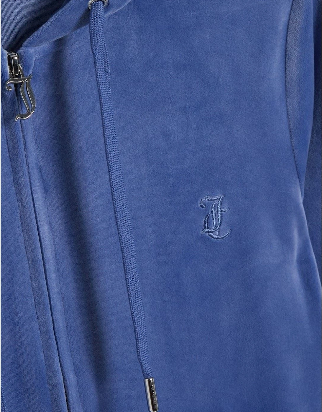 Juicy Couture Robertson Classic Jacket Polyester Women's Grey Hooded Sweatshirt