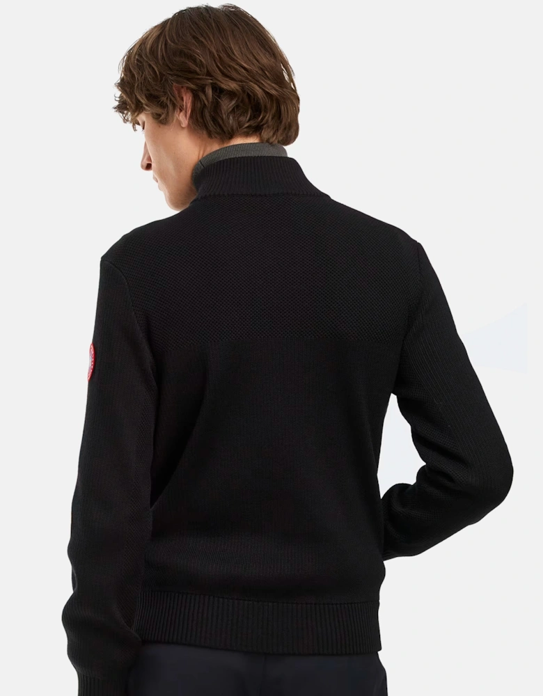 Hybridge Knit Jacket Black