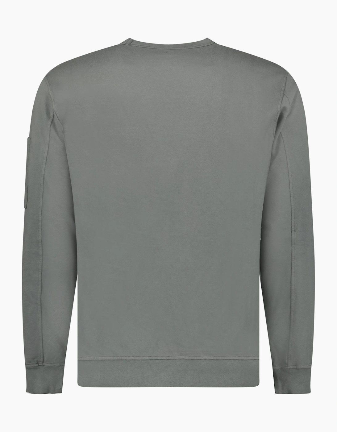CP Company Light Fleece Crewneck Lens Sweatshirt in Gunmetal