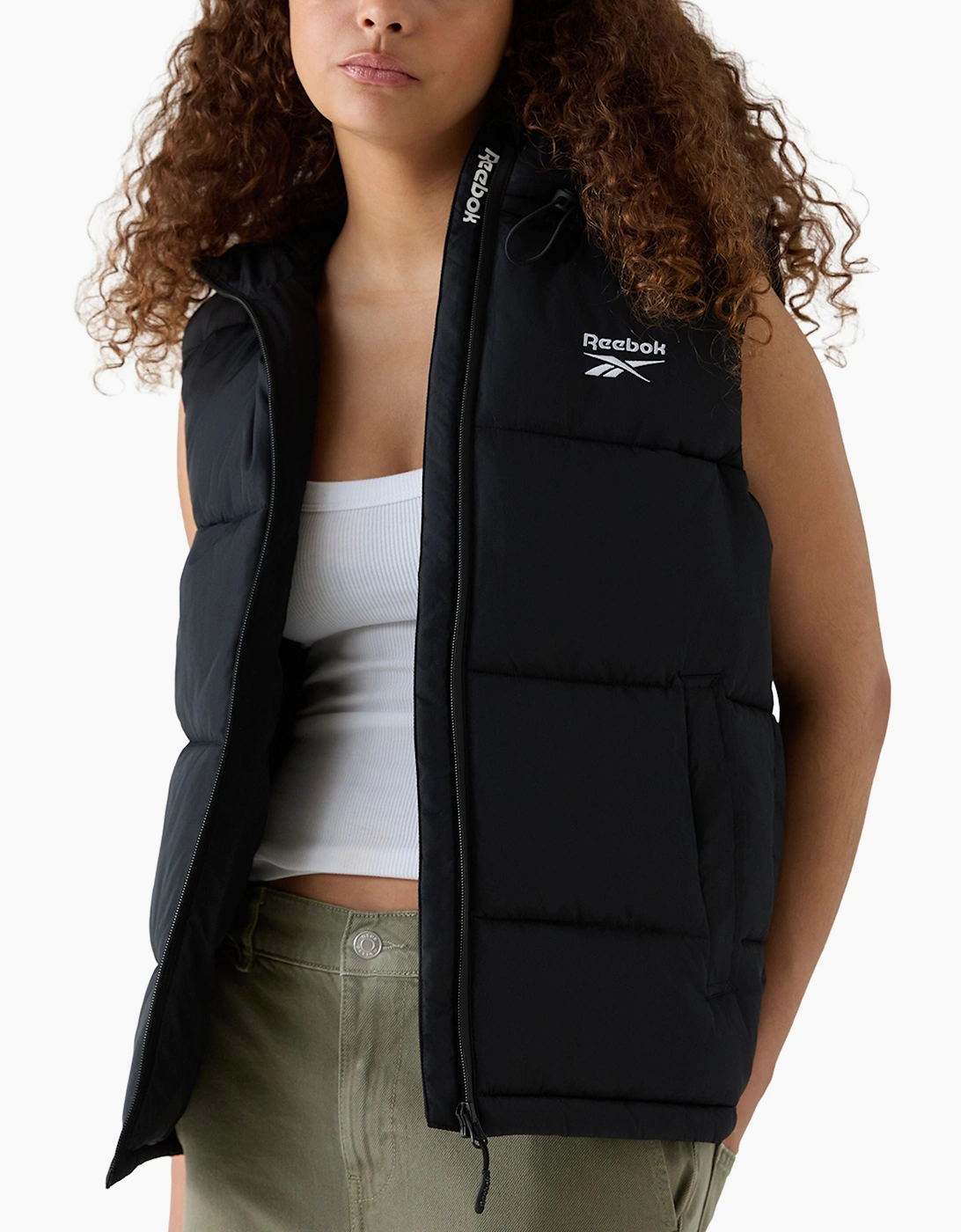 Rayna Hooded Puffer Gilet - Black