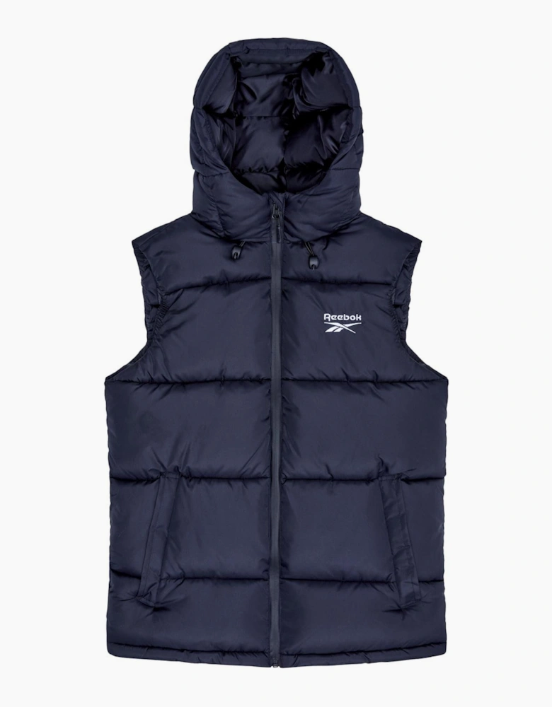 Rayna Hooded Puffer Gilet - Black
