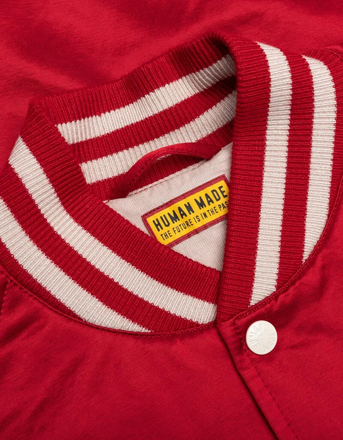 Human Made Mens Bomber Jacket Stadium Satin DA Red
