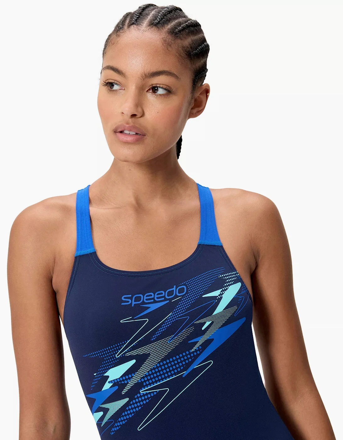 Speedo Womens/Ladies Medley Medalist Logo One Piece Swimsuit