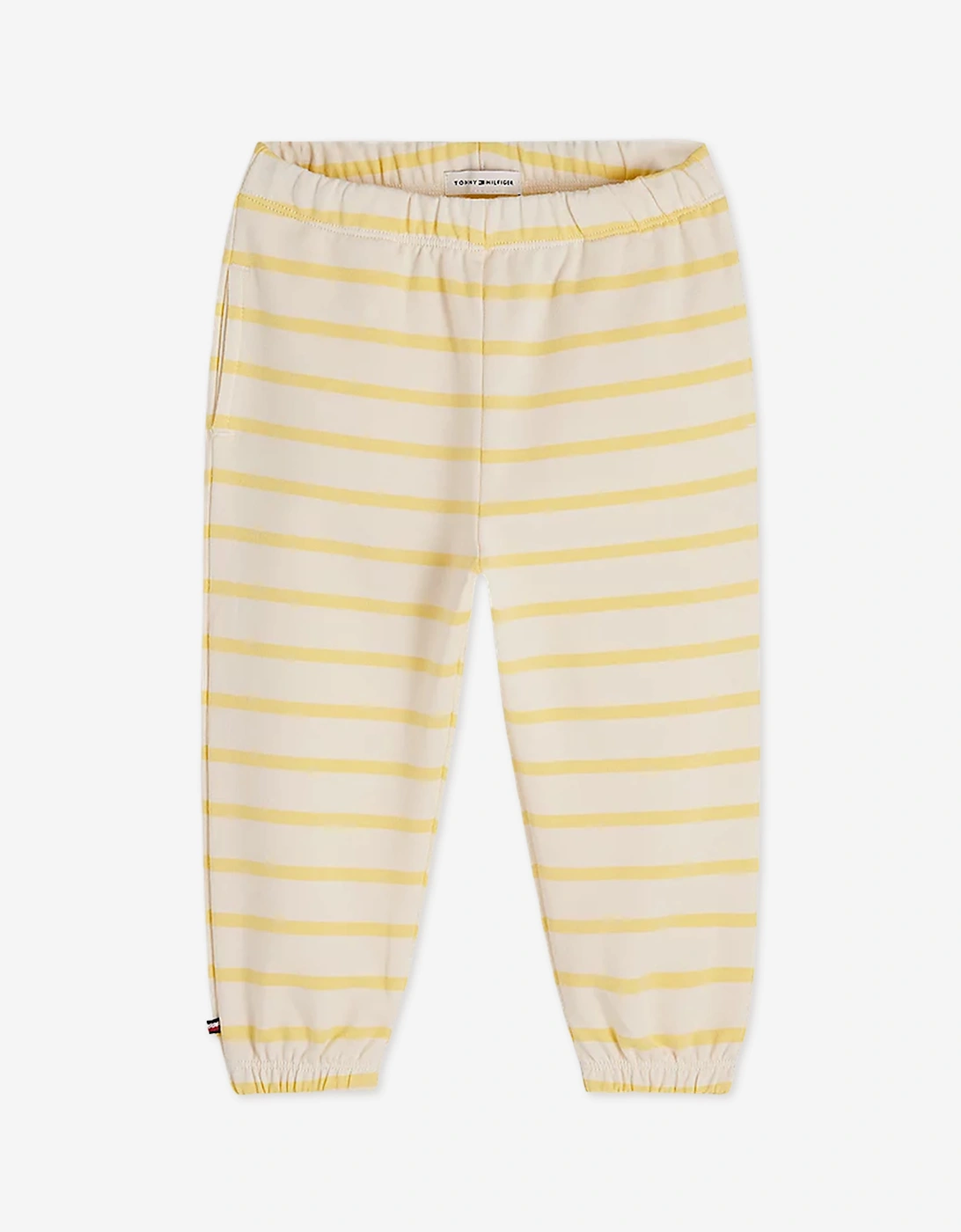 Tommy Hilfiger Baby Girls Striped Logo Tracksuit in Yellow