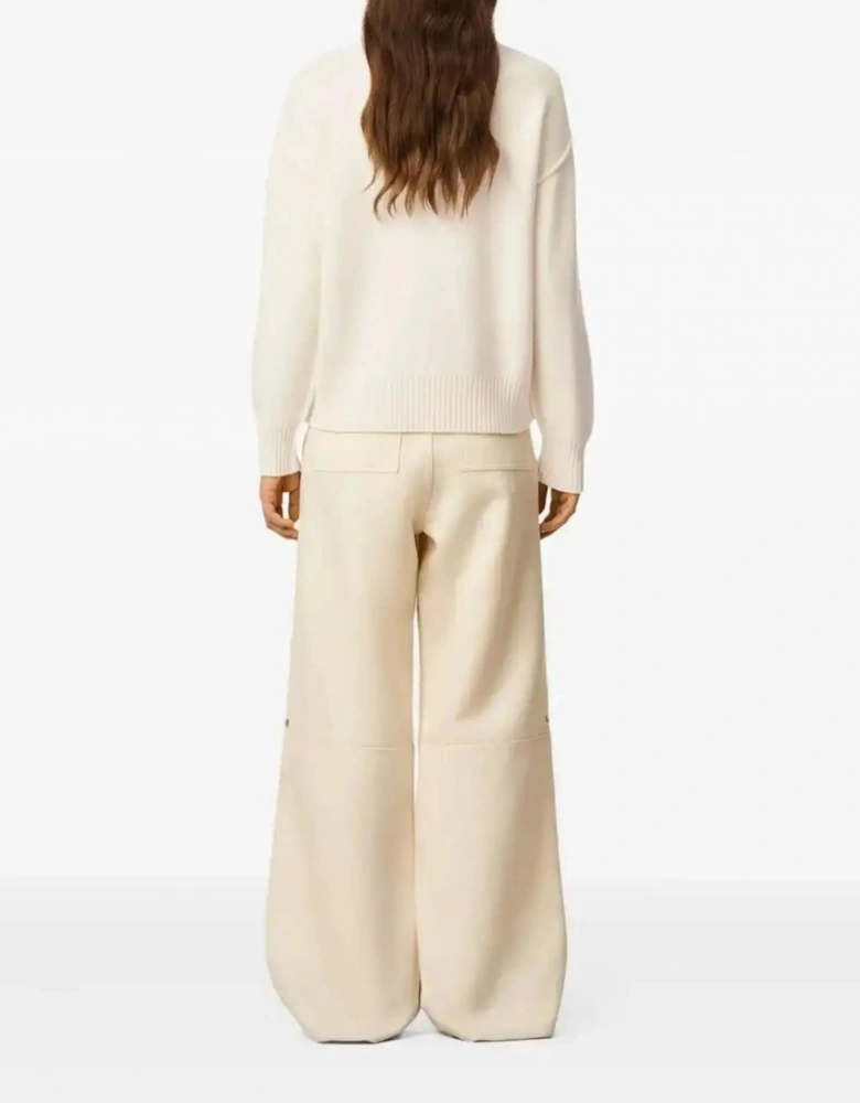 Contrasted Ami de Coeur Sweater White
