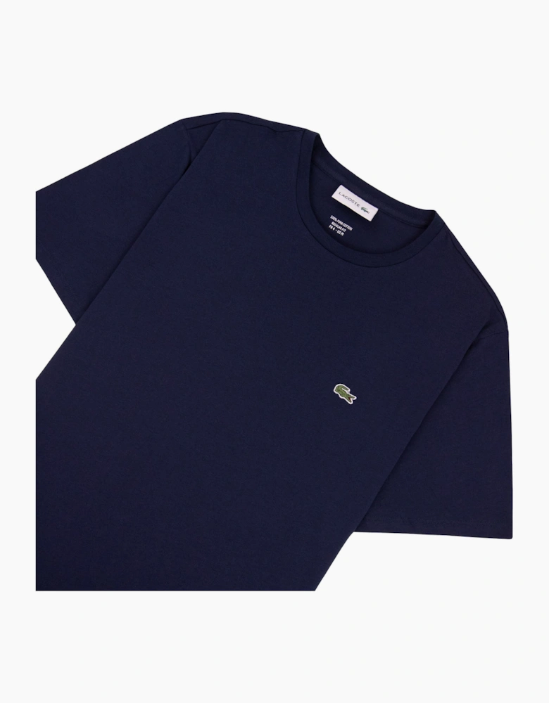 Lacoste Cotton Pima T-Shirt Midnight Blue 166