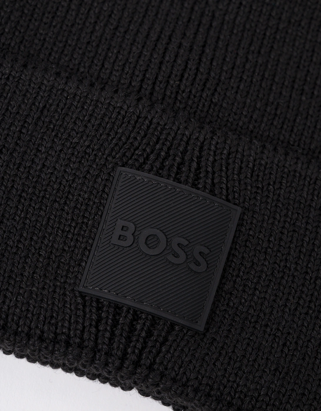 BOSS Orange Foxxy Mens Tonal Logo Beanie - Black 001