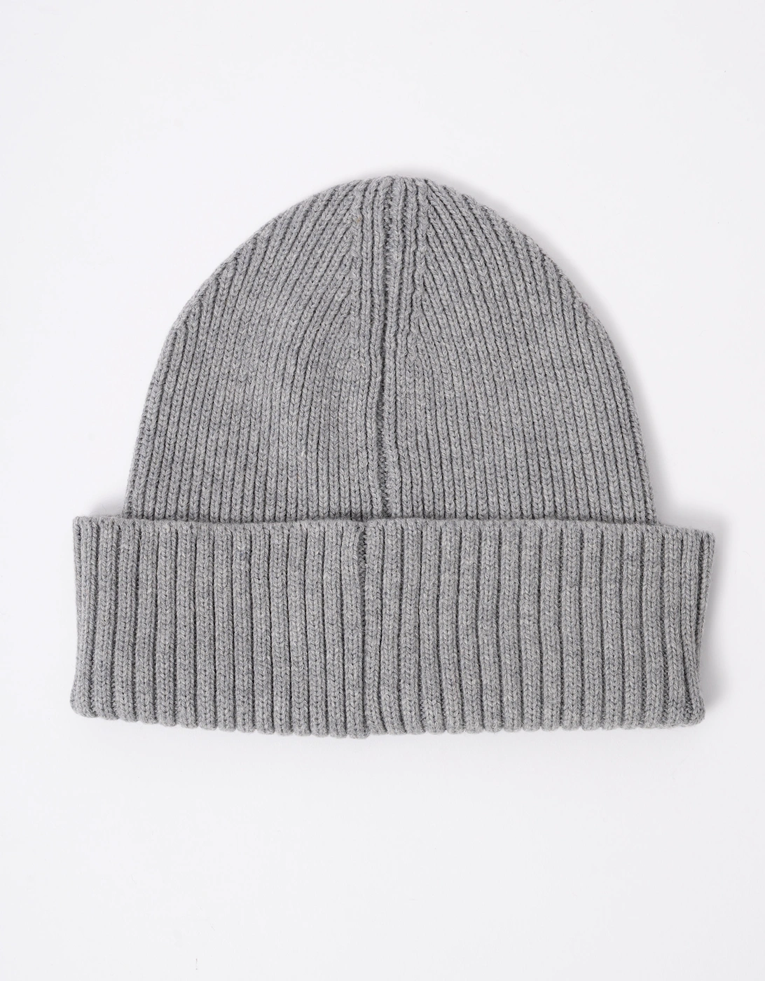 GANT Mens Cotton Blend Logo Beanie - 93 Grey Melange