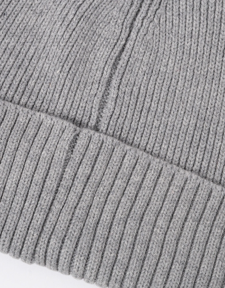 GANT Mens Cotton Blend Logo Beanie - 93 Grey Melange