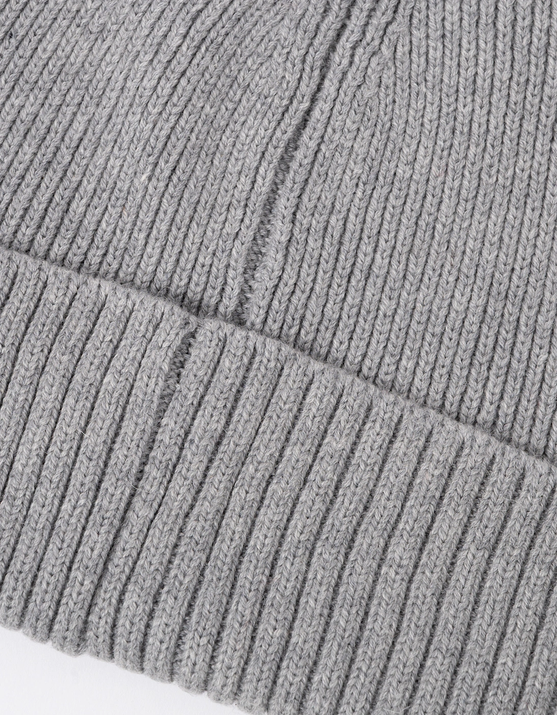 GANT Mens Cotton Blend Logo Beanie - 93 Grey Melange