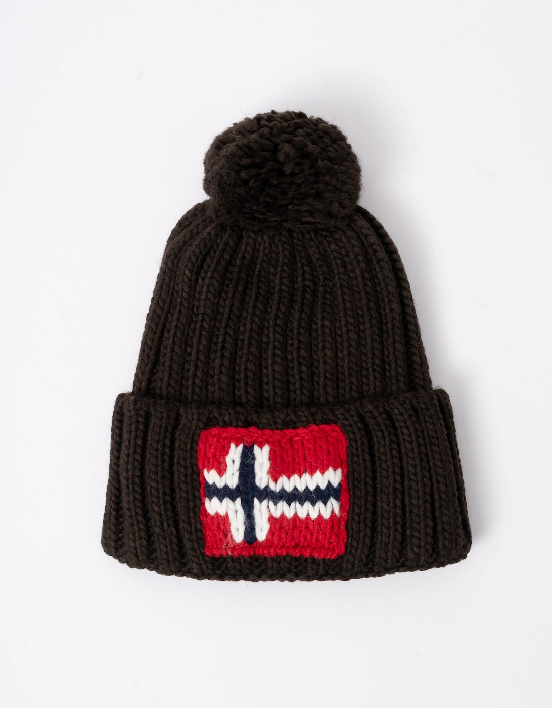 Napapijri Semiury 5 Bobble Hat - Brown WT3