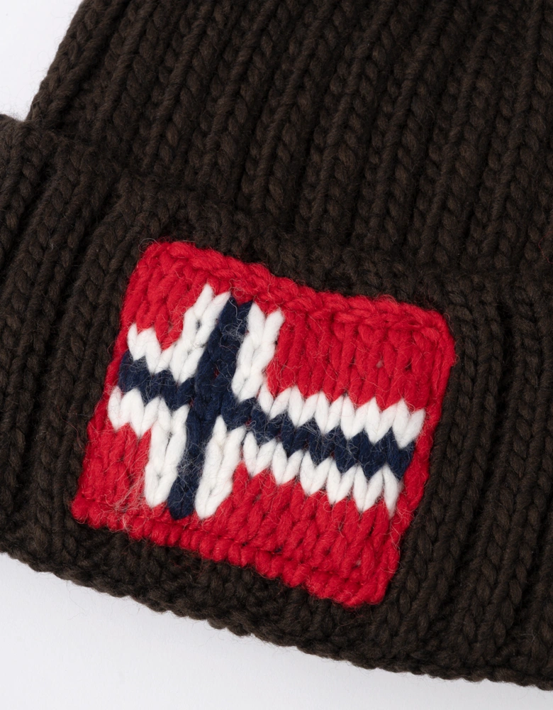 Napapijri Semiury 5 Bobble Hat - Brown WT3