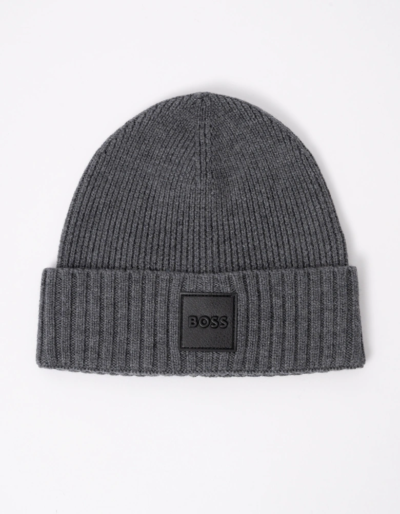 BOSS Orange Flavio Mens Beanie - Medium Grey 030