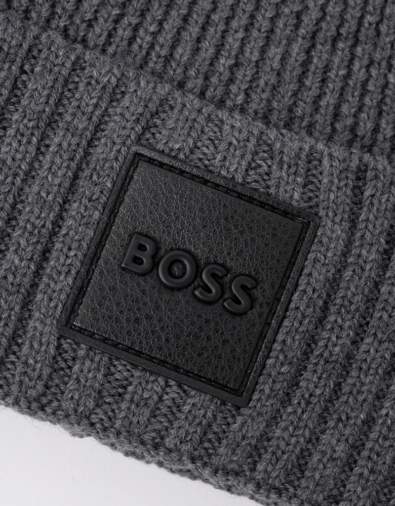 BOSS Orange Flavio Mens Beanie - Medium Grey 030