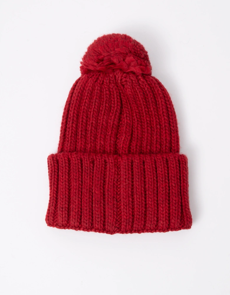 Napapijri Semiury 5 Bobble Hat - Haute Red R1F