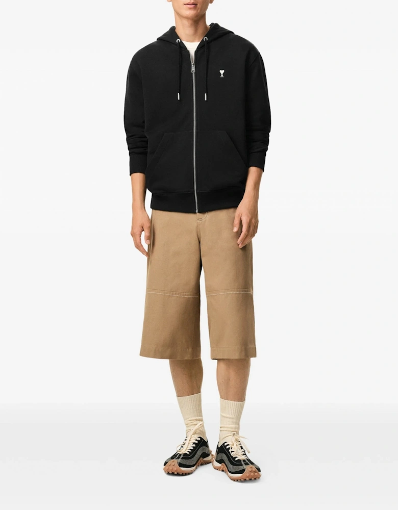 ADC Zip Hooded Top Black