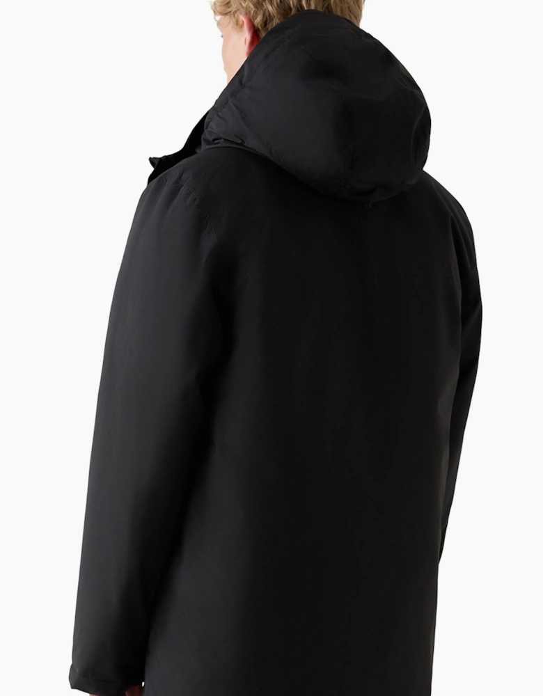 Colby Mid Thigh Padded Jacket - Black
