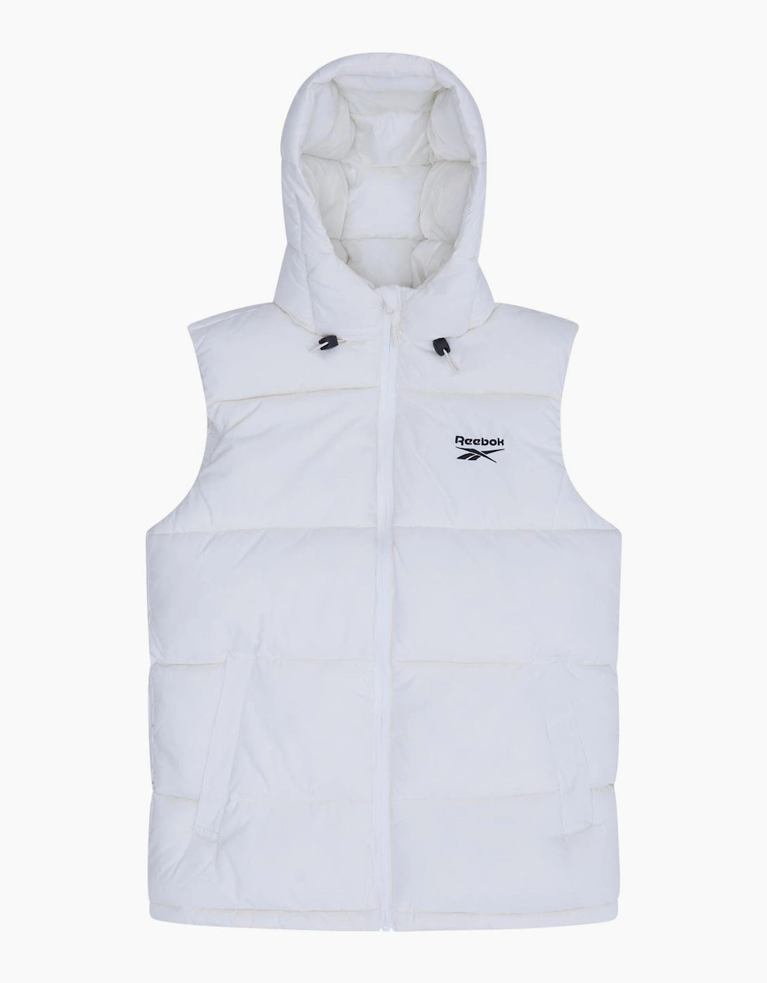Rayna Hooded Puffer Gilet - Chalk