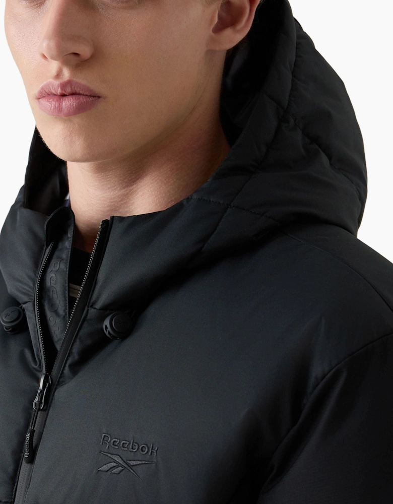 Erling Hooded Puffer Jacket - Black