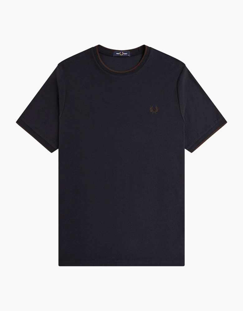 Fred Perry Trim Detail Crepe Piqué T-Shirt