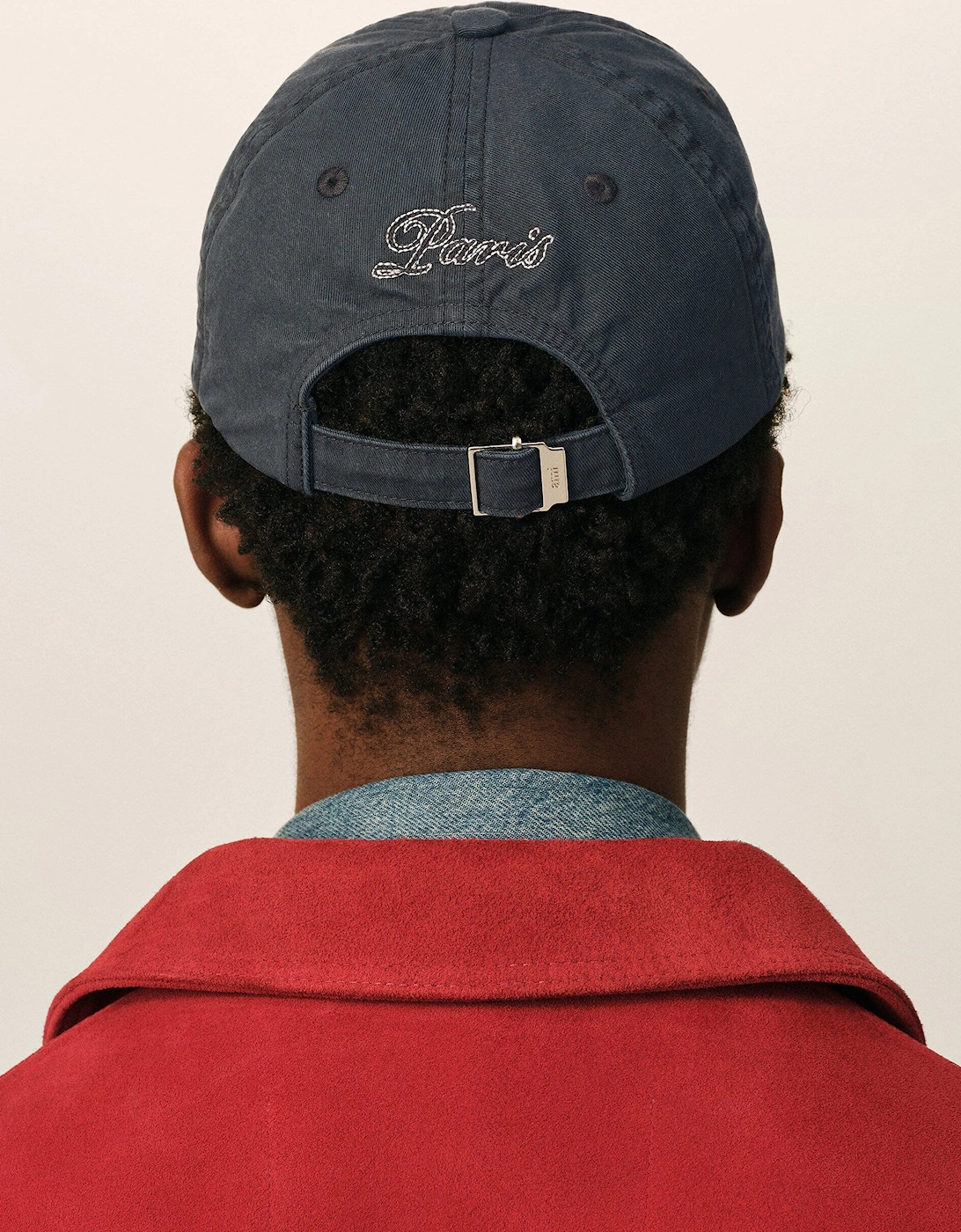 Ami Embroidery Cap Washed Black
