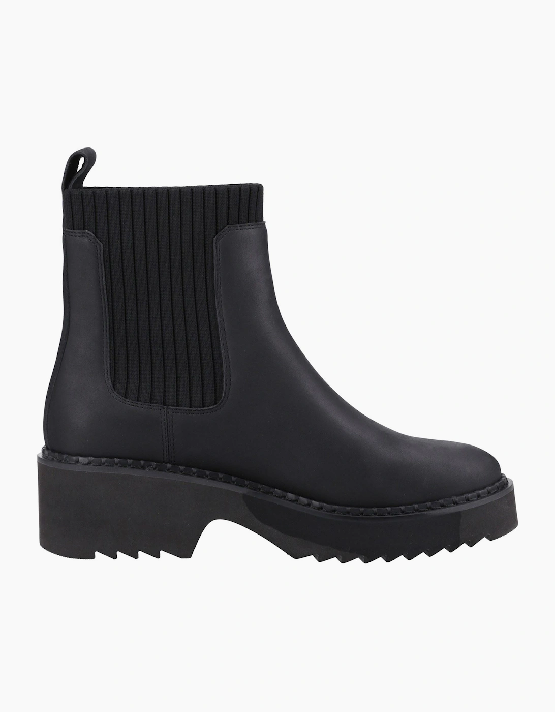 TOMS Millie Leather Women's Black Heeled Ankle Boots