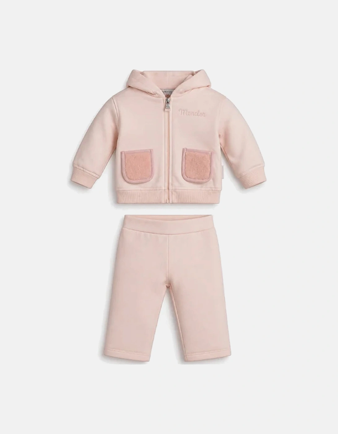 Baby Cotton Tracksuit Set Pink